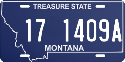MT license plate 171409A