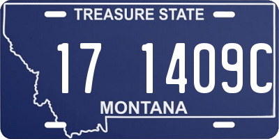 MT license plate 171409C