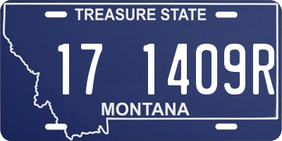 MT license plate 171409R
