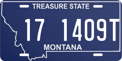 MT license plate 171409T