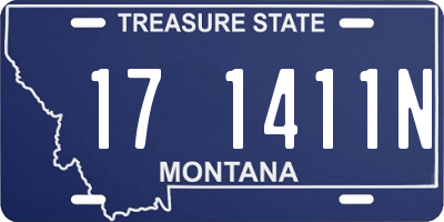 MT license plate 171411N