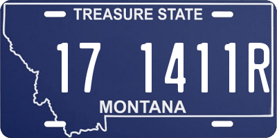 MT license plate 171411R