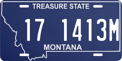 MT license plate 171413M