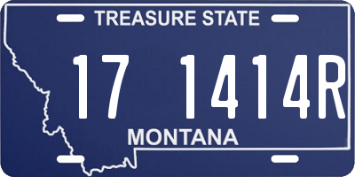 MT license plate 171414R