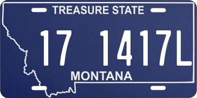 MT license plate 171417L