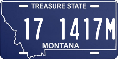 MT license plate 171417M