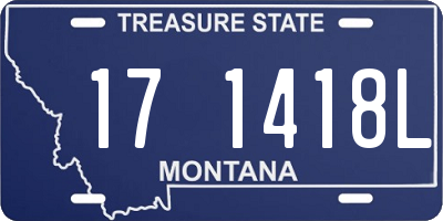 MT license plate 171418L