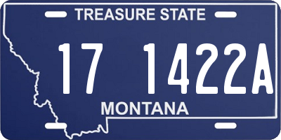 MT license plate 171422A