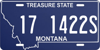 MT license plate 171422S