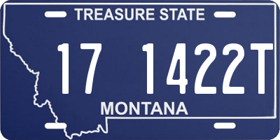 MT license plate 171422T