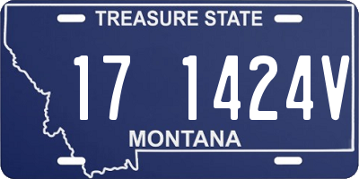 MT license plate 171424V