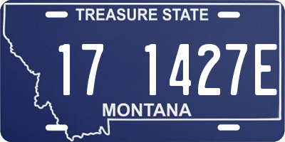 MT license plate 171427E