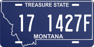 MT license plate 171427F