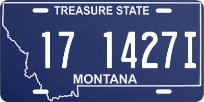 MT license plate 171427I
