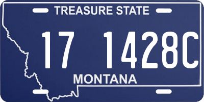 MT license plate 171428C