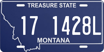 MT license plate 171428L