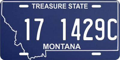 MT license plate 171429C