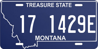 MT license plate 171429E