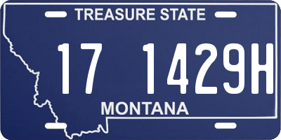 MT license plate 171429H