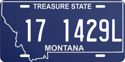 MT license plate 171429L