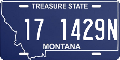 MT license plate 171429N