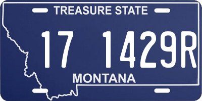 MT license plate 171429R