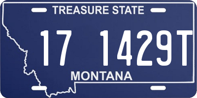 MT license plate 171429T