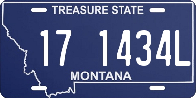 MT license plate 171434L