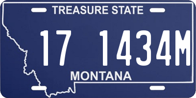 MT license plate 171434M