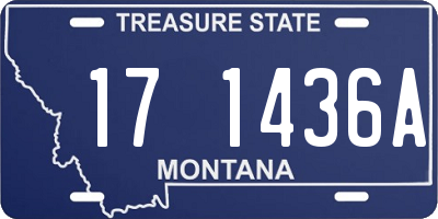 MT license plate 171436A
