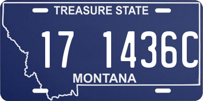 MT license plate 171436C
