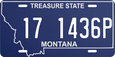 MT license plate 171436P