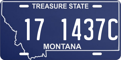 MT license plate 171437C