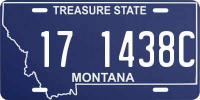 MT license plate 171438C