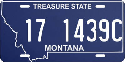 MT license plate 171439C