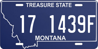 MT license plate 171439F