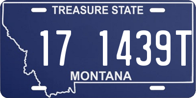 MT license plate 171439T