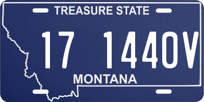 MT license plate 171440V