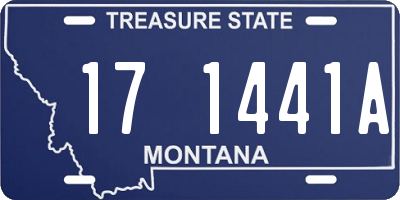 MT license plate 171441A