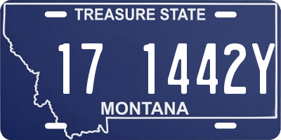 MT license plate 171442Y