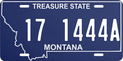 MT license plate 171444A