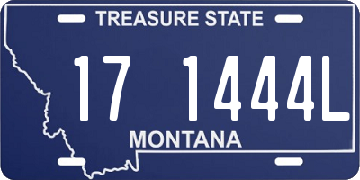 MT license plate 171444L
