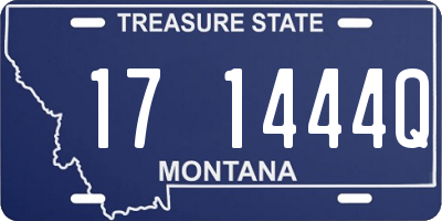 MT license plate 171444Q
