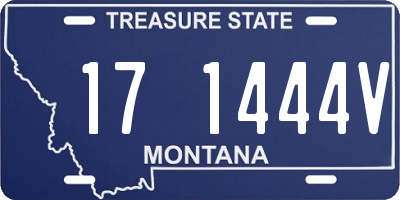 MT license plate 171444V