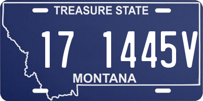 MT license plate 171445V