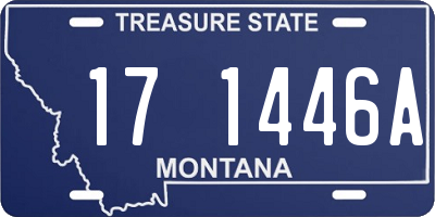 MT license plate 171446A