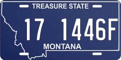 MT license plate 171446F