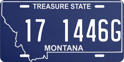 MT license plate 171446G