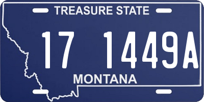 MT license plate 171449A