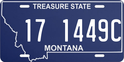 MT license plate 171449C